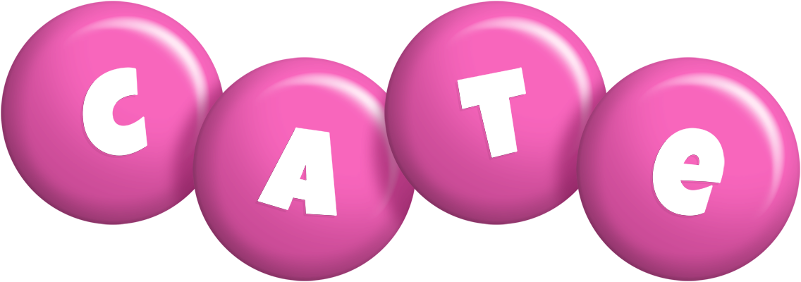 Cate candy-pink logo