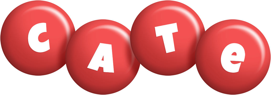 Cate candy-red logo