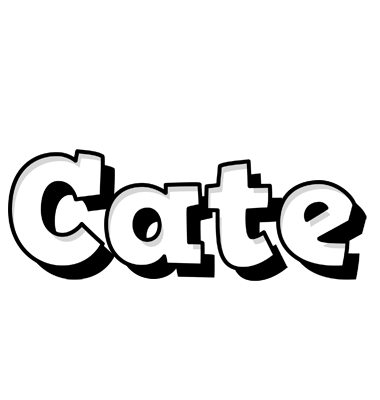 Cate snowing logo