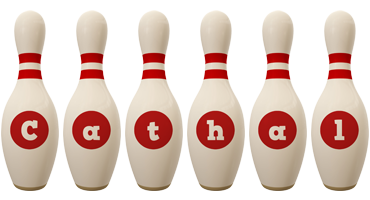 Cathal bowling-pin logo