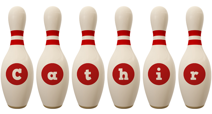 Cathir bowling-pin logo