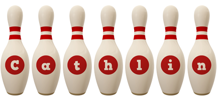 Cathlin bowling-pin logo