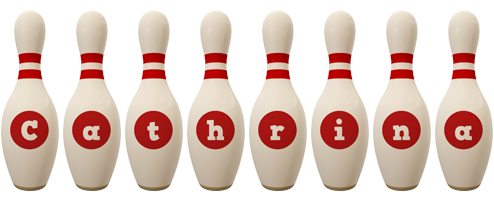 Cathrina bowling-pin logo