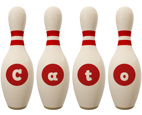 Cato bowling-pin logo
