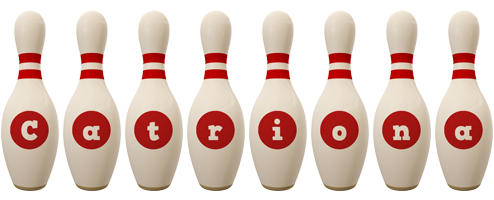 Catriona bowling-pin logo