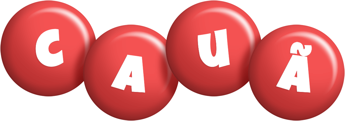Cauã candy-red logo