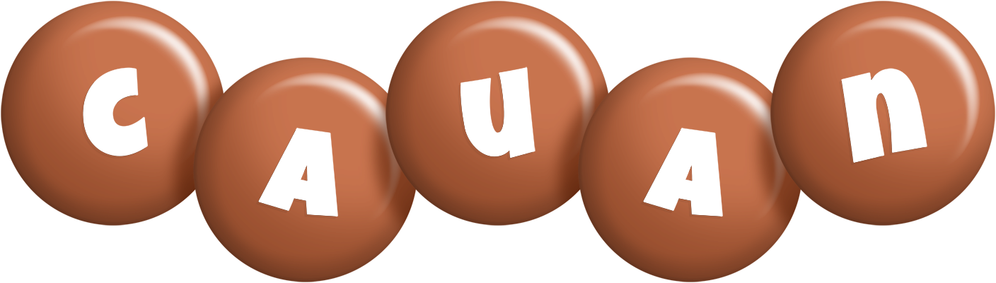 Cauan candy-brown logo
