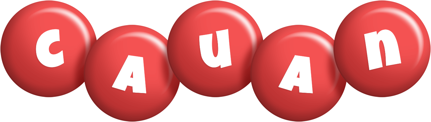 Cauan candy-red logo