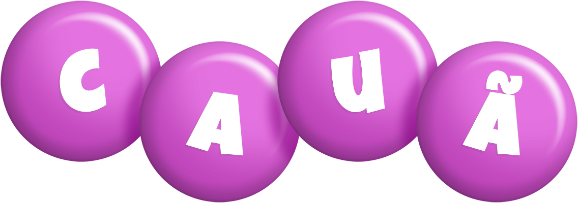 Cauã candy-purple logo