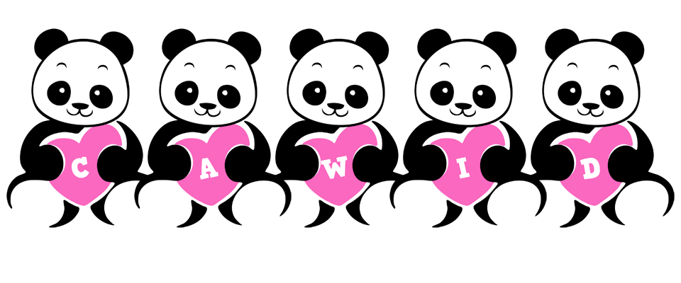 Cawid love-panda logo