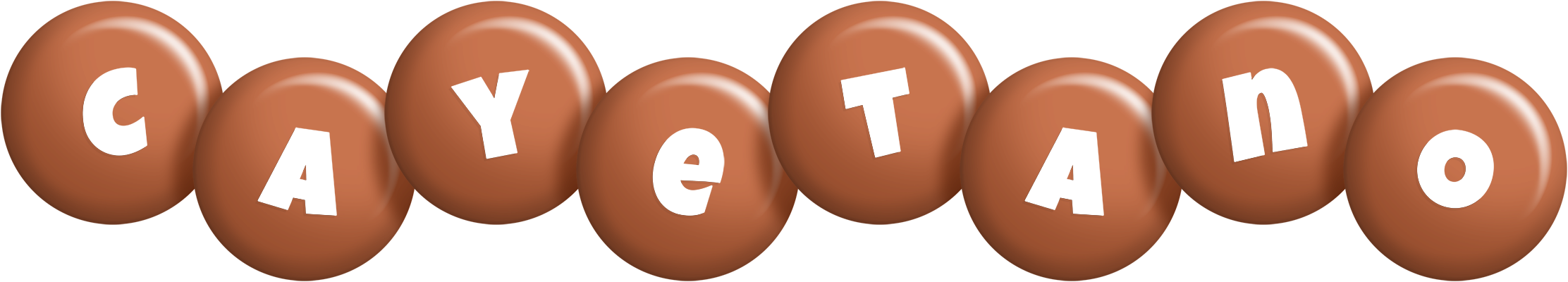 Cayetano candy-brown logo