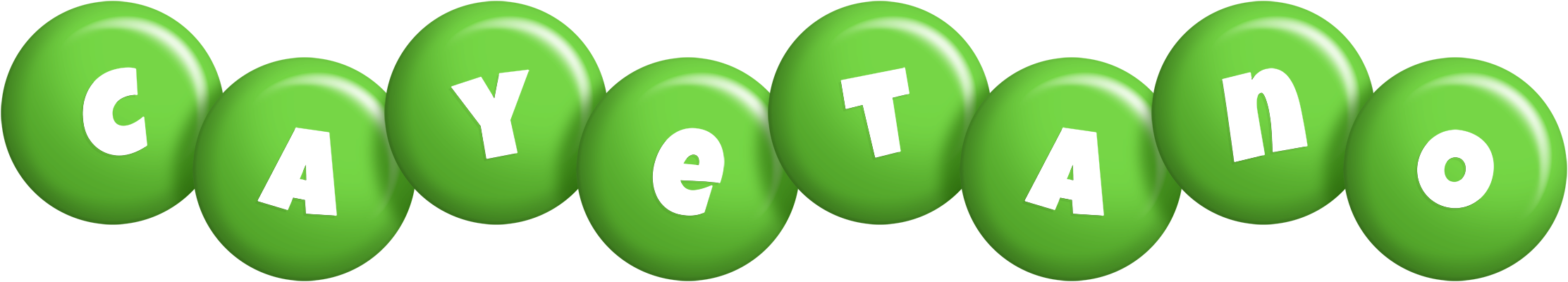 Cayetano candy-green logo
