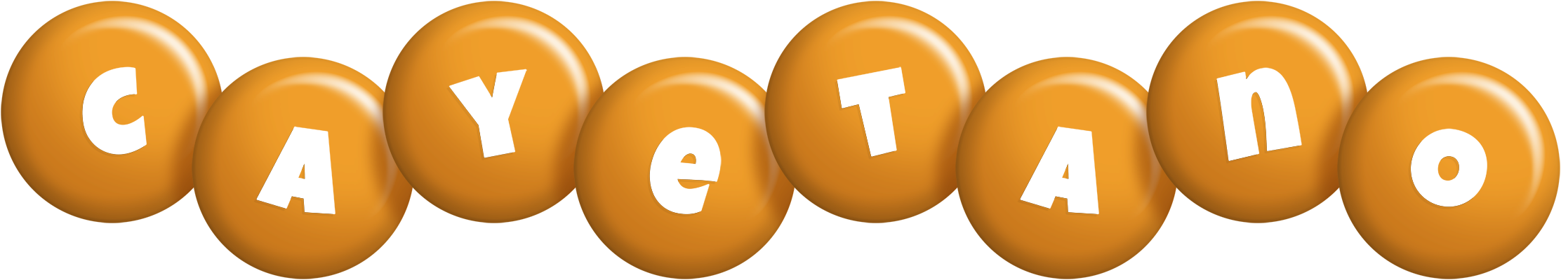 Cayetano candy-orange logo