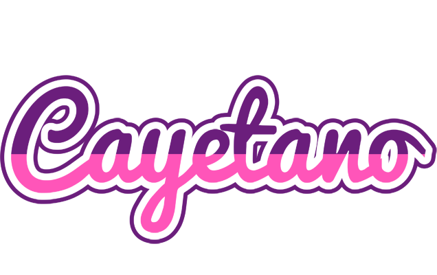 Cayetano cheerful logo