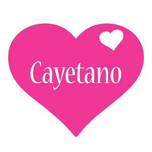 Cayetano love-heart logo