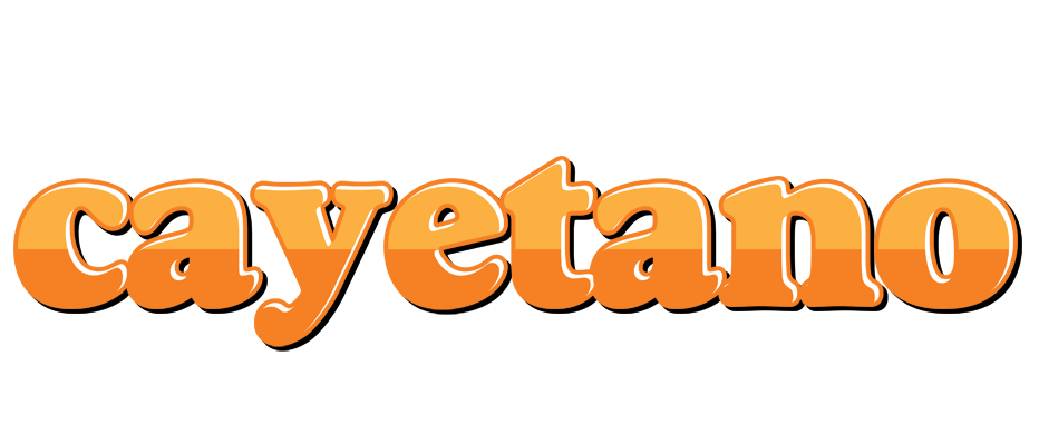 Cayetano orange logo