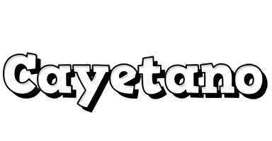 Cayetano snowing logo