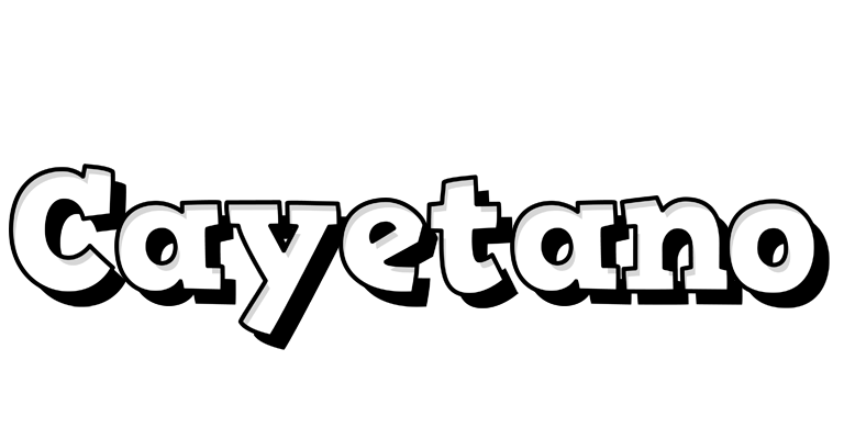 Cayetano snowing logo