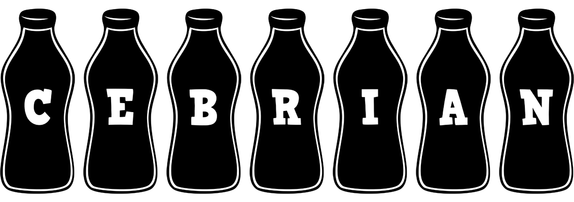 Cebrian bottle logo