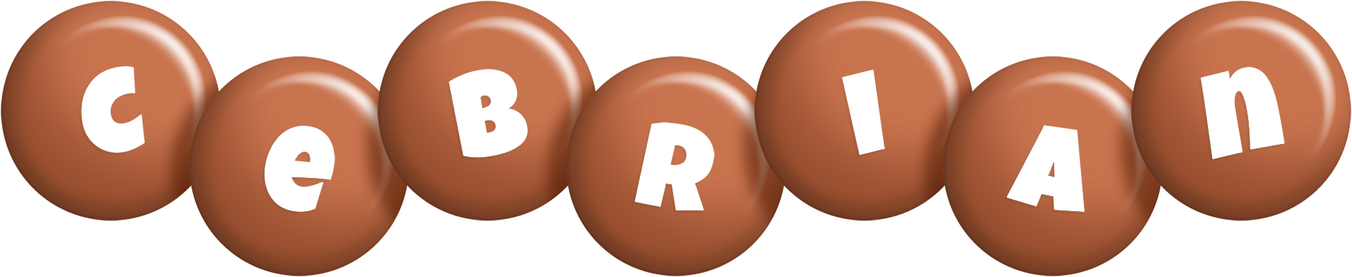 Cebrian candy-brown logo