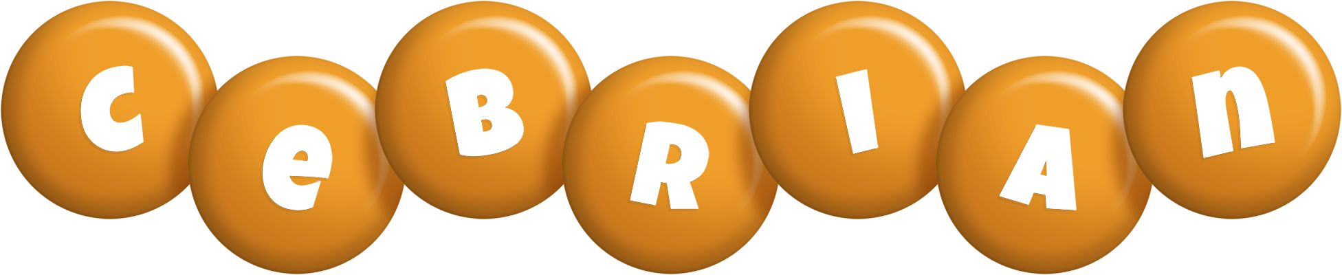 Cebrian candy-orange logo