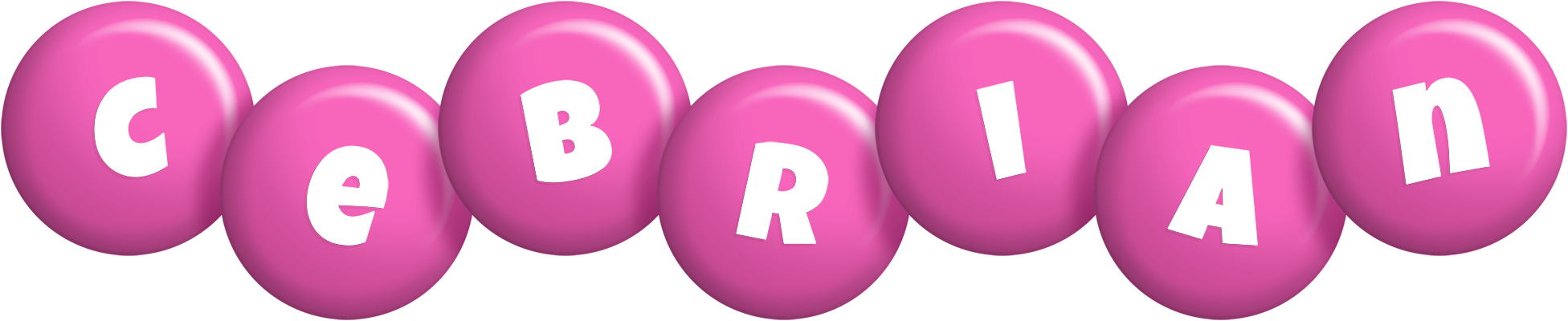 Cebrian candy-pink logo