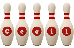 Cecil bowling-pin logo