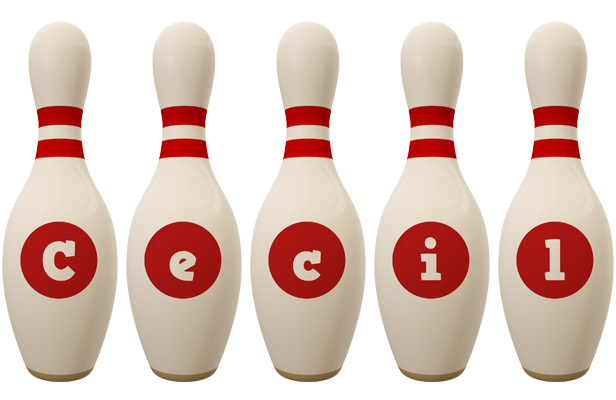 Cecil bowling-pin logo