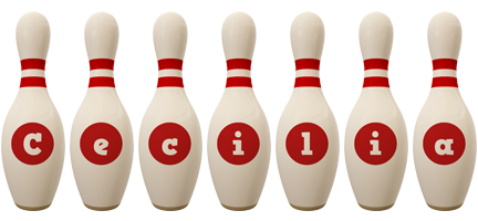 Cecilia bowling-pin logo