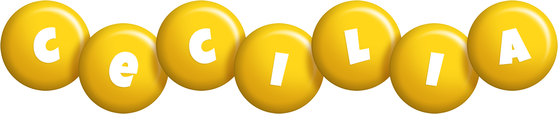 Cecilia candy-yellow logo
