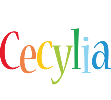 Cecylia birthday logo
