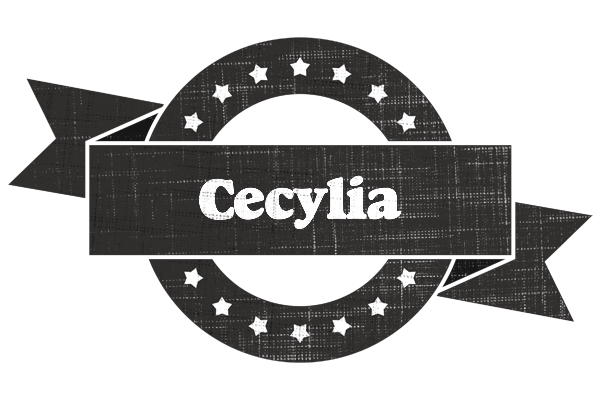 Cecylia grunge logo