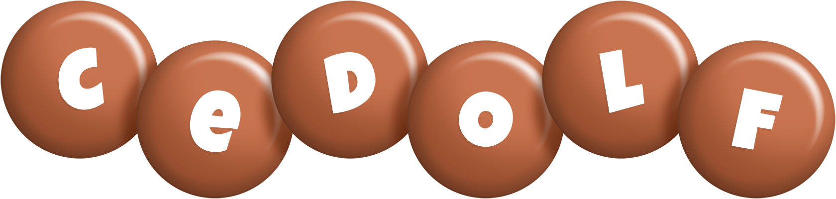 Cedolf candy-brown logo