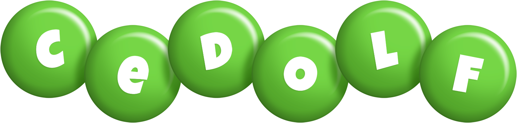 Cedolf candy-green logo