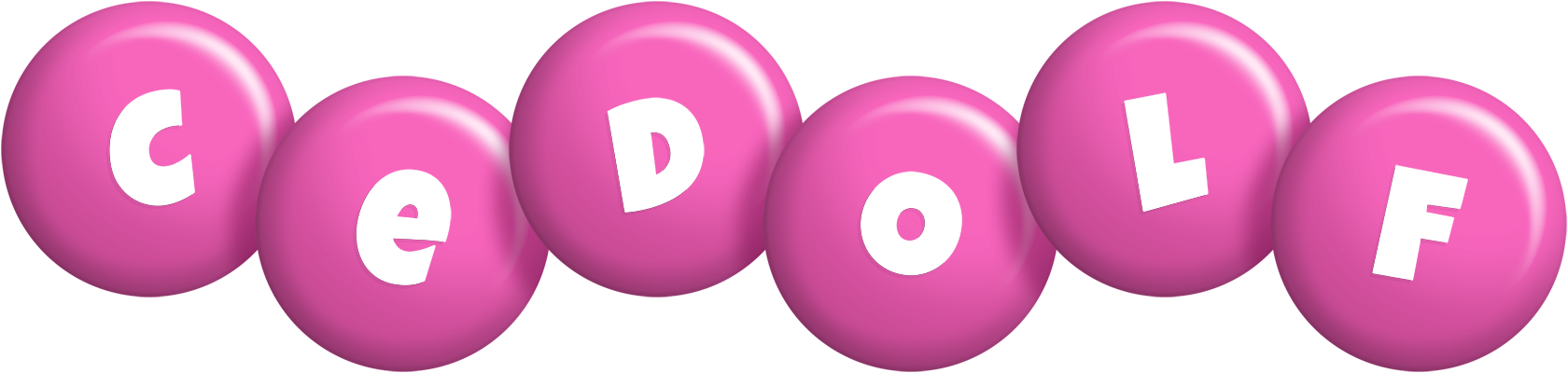 Cedolf candy-pink logo