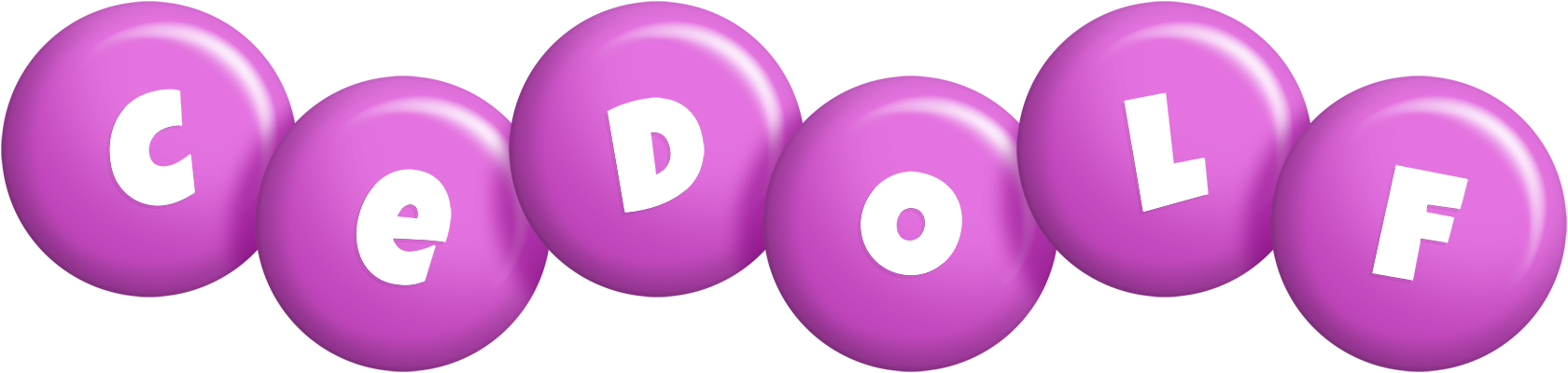 Cedolf candy-purple logo