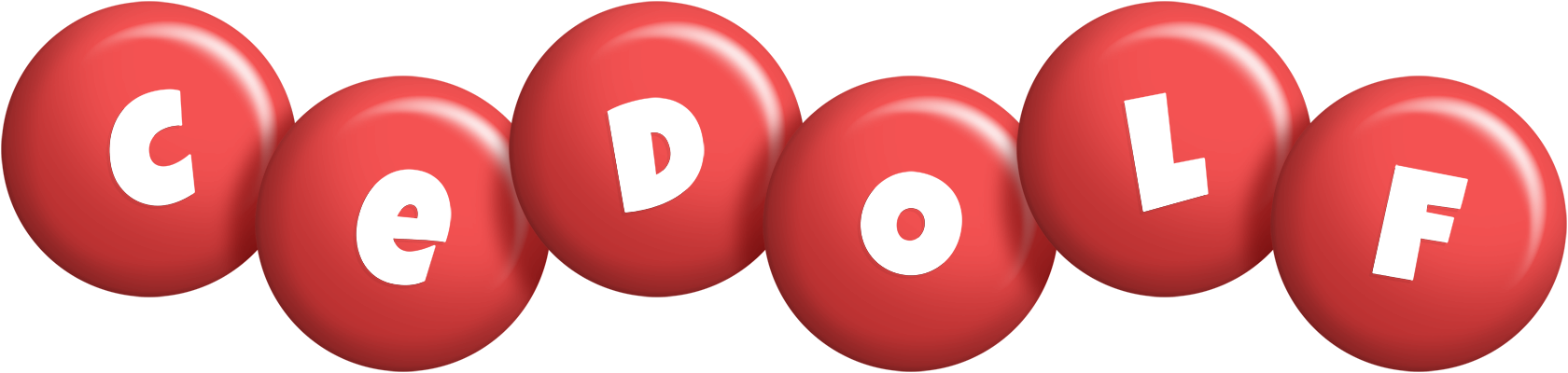 Cedolf candy-red logo