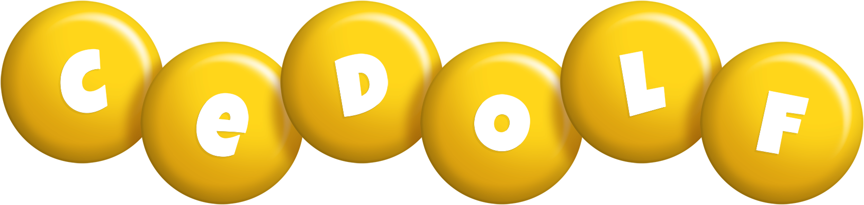 Cedolf candy-yellow logo