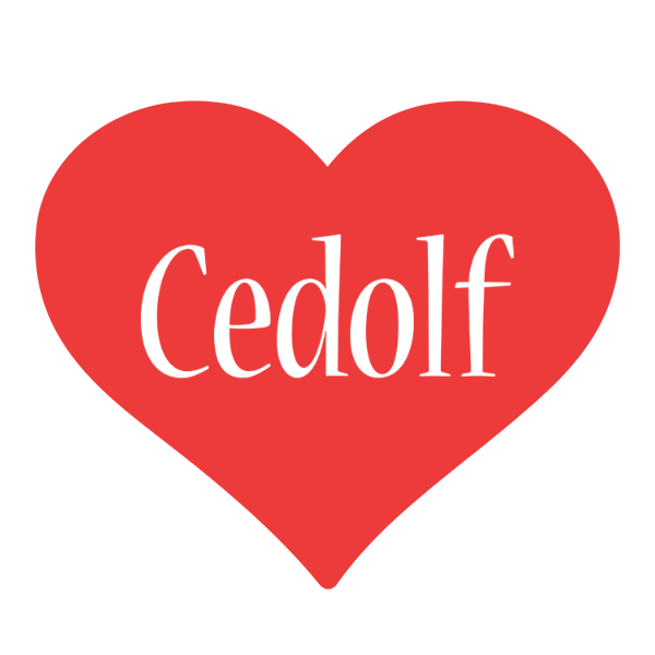 Cedolf love logo