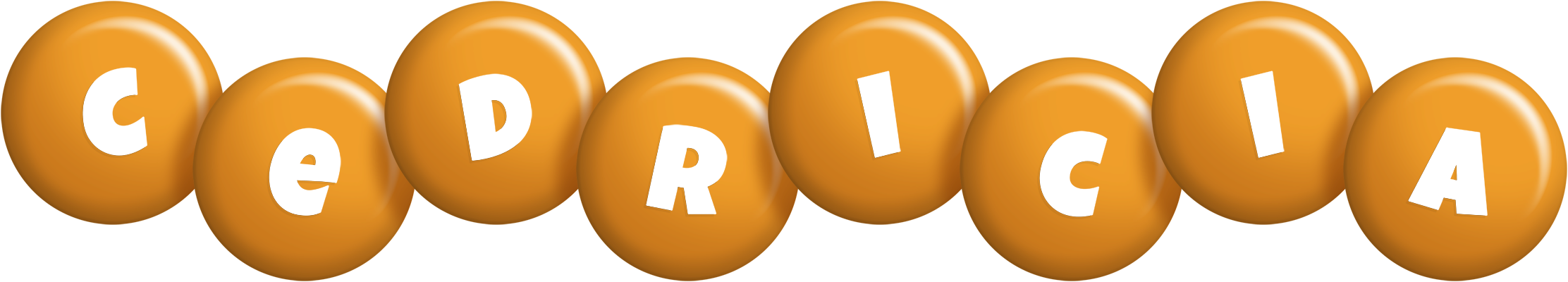Cedricia candy-orange logo