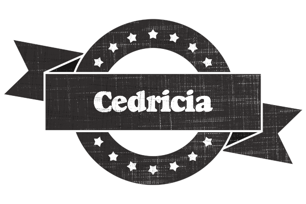 Cedricia grunge logo