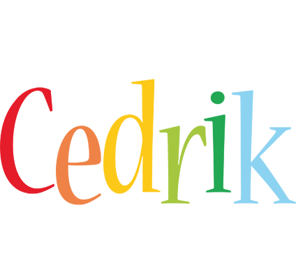 Cedrik birthday logo