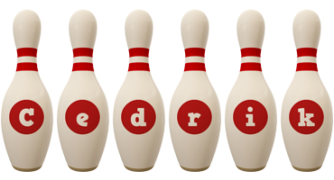 Cedrik bowling-pin logo