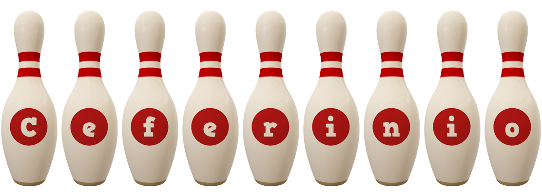 Ceferinio bowling-pin logo