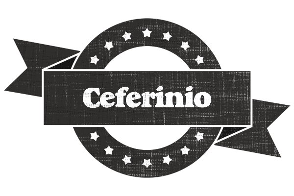 Ceferinio grunge logo