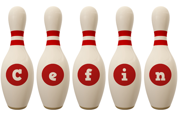 Cefin bowling-pin logo