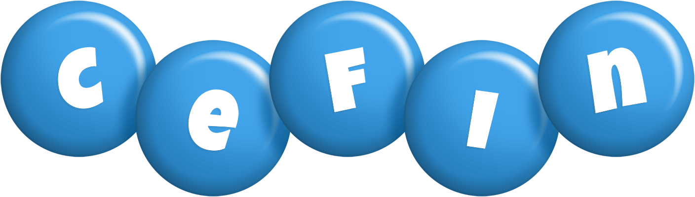 Cefin candy-blue logo