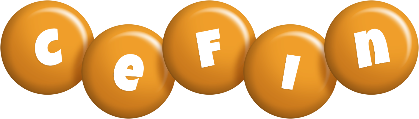 Cefin candy-orange logo