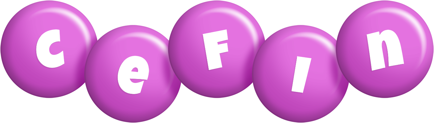 Cefin candy-purple logo