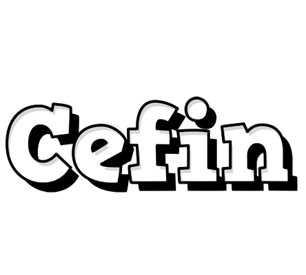 Cefin snowing logo